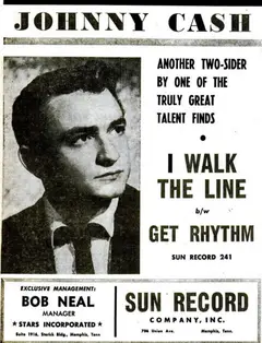 I Walk the Line - Get Rhythm - Billboard ad 1956