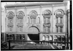 The facade of the National Theatre on Sycamore Street, Cincinnati, photographed for the Historic American Buildings Survey in 1934