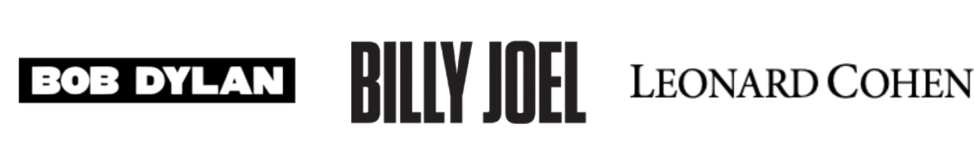 Legacy-Logos-3@2x Bob Dylan, Billy Joel, Leonard Cohen