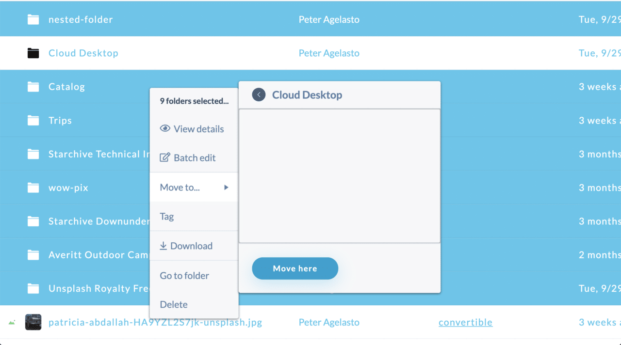 Next generation of cloud folder access and organization - Starchive